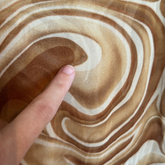 Charlotte Russe Y2K does 70s Brown mesh top - Picture 7 of 8